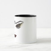 星形五角形美しい顔ラッシュ&ダークリップメイクアップ マグカップ (中央)