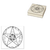 星形五角形記号 ラバースタンプ (押印)