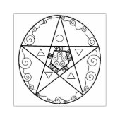 星形五角形記号 ラバースタンプ (インプリント)