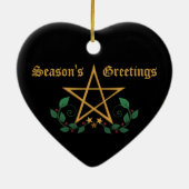 星形五角形 セラミックオーナメント (裏面)