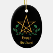 星形五角形 セラミックオーナメント (裏面)