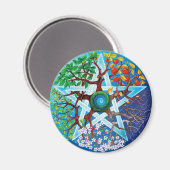 星形五角形 マグネット (正面/裏面)