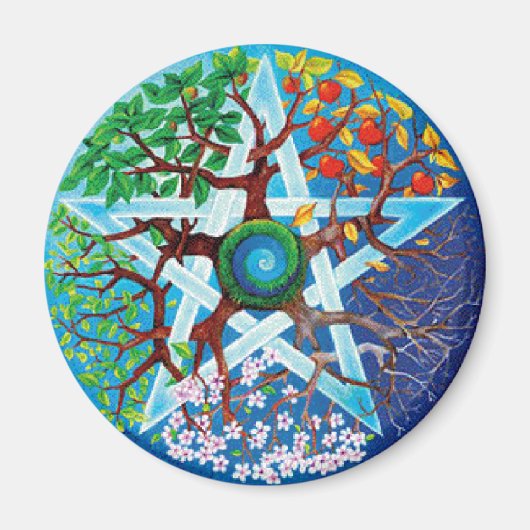 星形五角形 マグネット (正面)