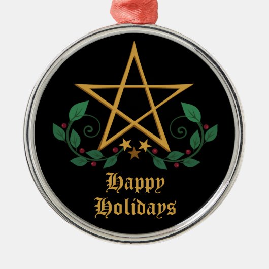 星形五角形 メタルオーナメント (正面)