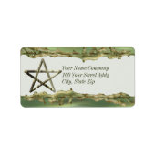 星形五角形 ラベル (正面)