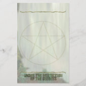 星形五角形、女神の保護下 便箋 (正面)