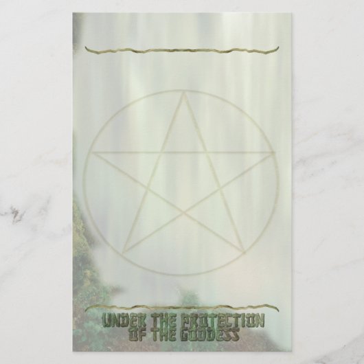 星形五角形、女神の保護下 便箋 (正面)