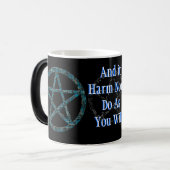 星形五角形: 青い モーフィングマグカップ (正面左)