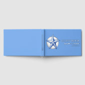 星形実在ホイルビーチ海結婚岸イベント ゲストブック (全面)