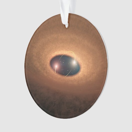 星形成から残ったほこりっぽい材料の円盤 オーナメント (正面)