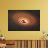 星形成から残ったほこりっぽい材料の円盤 キャンバスプリント (インサイチュ (リビング))