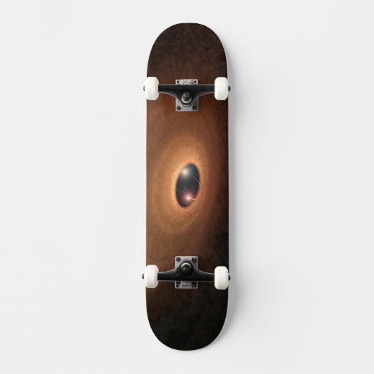 星形成から残ったほこりっぽい材料の円盤 スケートボード (正面)