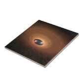 星形成から残ったほこりっぽい材料の円盤 タイル (側面)