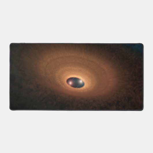 星形成から残ったほこりっぽい材料の円盤 デスクマット (正面)