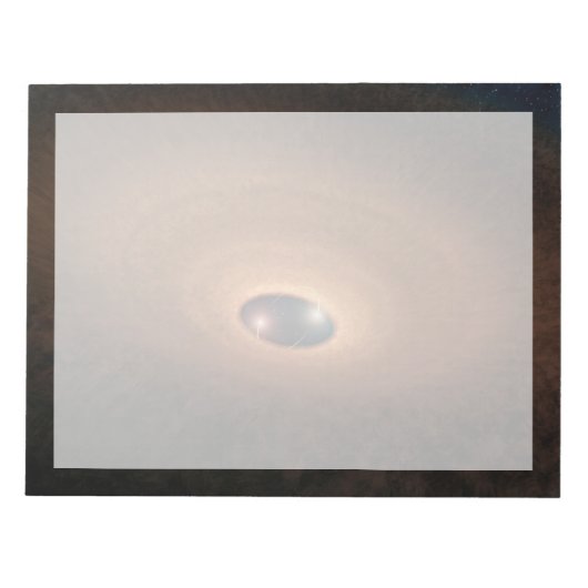 星形成から残ったほこりっぽい材料の円盤 ノートパッド (正面)