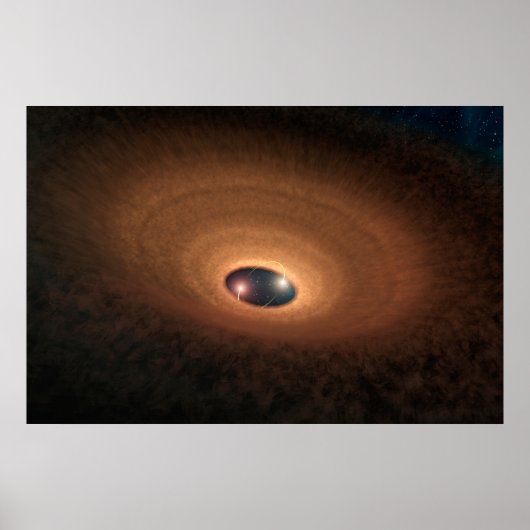 星形成から残ったほこりっぽい材料の円盤 ポスター (正面)