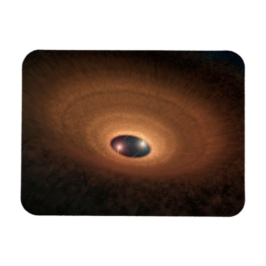 星形成から残ったほこりっぽい材料の円盤 マグネット (横)