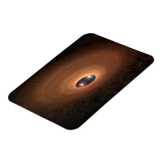 星形成から残ったほこりっぽい材料の円盤 マグネット (左側)