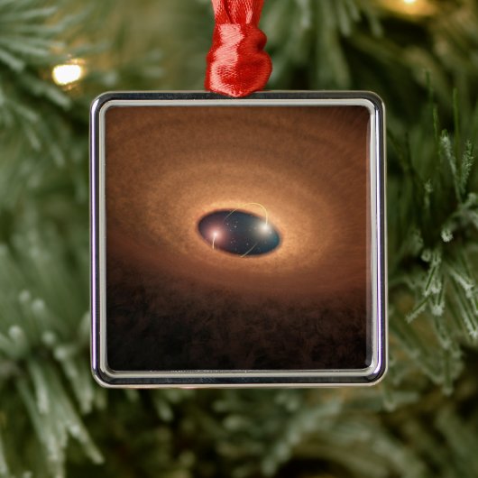 星形成から残ったほこりっぽい材料の円盤 メタルオーナメント (ツリー)