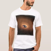 星形成から残ったほこりっぽい材料の円盤 Tシャツ (正面)