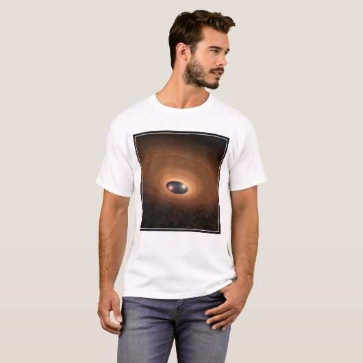 星形成から残ったほこりっぽい材料の円盤 Tシャツ (正面フル)