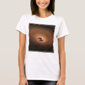 星形成から残ったほこりっぽい材料の円盤 Tシャツ (正面)