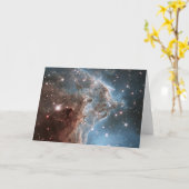 星形成領域Ngc 2174、モンキーヘッド星雲。 カード (黄色い花)