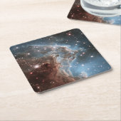 星形成領域Ngc 2174、モンキーヘッド星雲。 スクエアペーパーコースター (アングル)