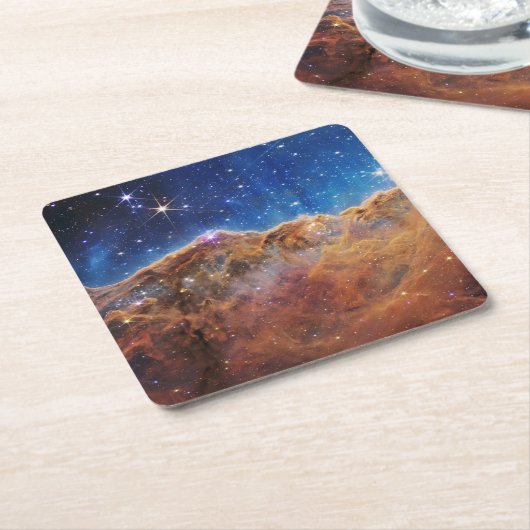 星形成領域Ngc 3324 Carina Nebula. スクエアペーパーコースター (アングル)