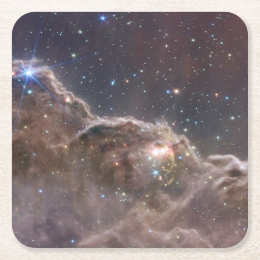 星形成領域Ngc 3324 Carina Nebula. スクエアペーパーコースター (正面)