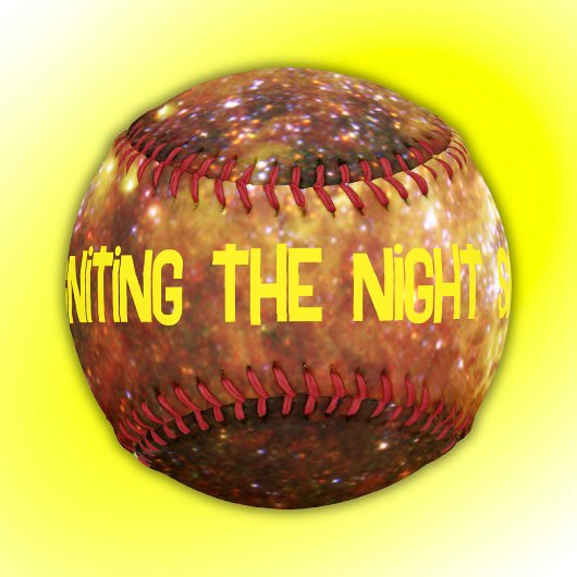 星形成黄色の花火 | 野球ボール