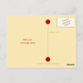 星感謝していの写真で赤いクリスマスの贈り物 ポストカード (裏面)