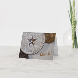 星感謝してい付きノートカード サンキューカード