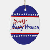 星扱いにくと縞模様の強い女性 セラミックオーナメント (右)