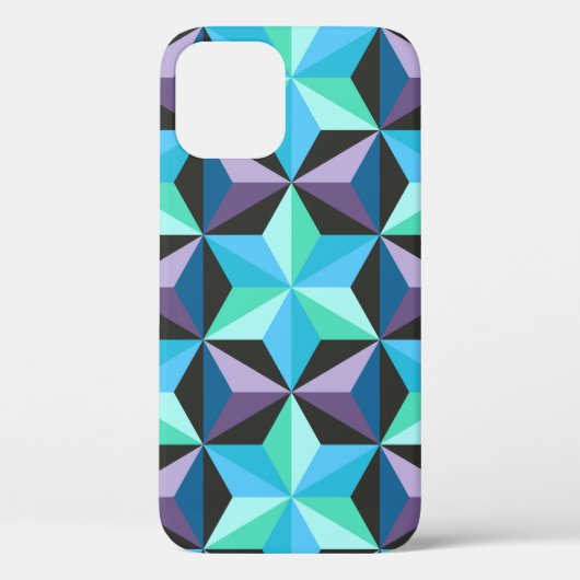 星抽象芸術幾何学的パッチワーク Case-Mate iPhoneケース (裏面)