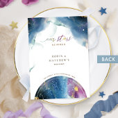 星揃え天空テーマ水彩メニュー メニュー