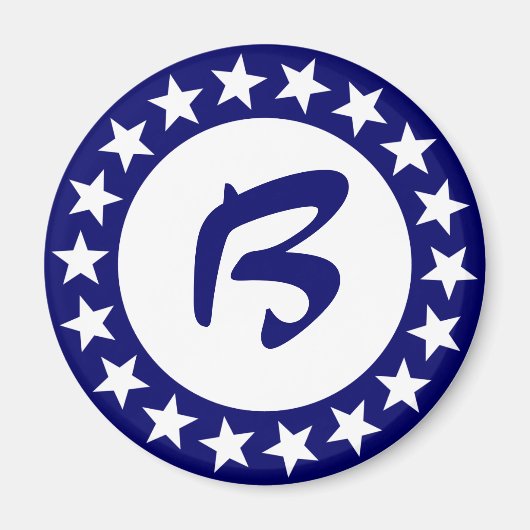 星文字の表示テンプレート マグネット (正面)