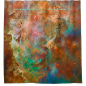 星明かりで沢山与えるカリーナの星雲 シャワーカーテン (正面)