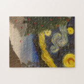 星明かりのクリスマスの夜のパズル ジグソーパズル (横)