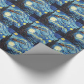 星明かりのクリスマスの夜の包装紙 ラッピングペーパー (角)