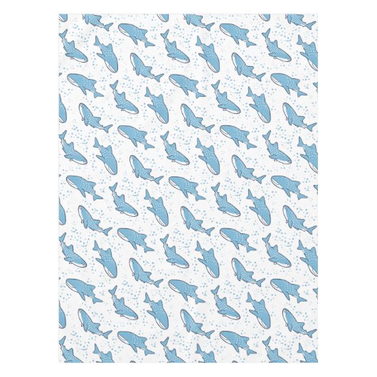 星明かりのジンベイザメ(ライト) テーブルクロス (正面)