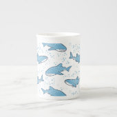 星明かりのジンベイザメ(ライト) ボーンチャイナマグカップ (正面)