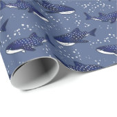 星明かりのジンベイザメ(暗い) ラッピングペーパー (ロールコーナー)