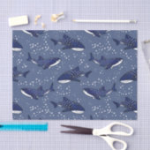 星明かりのジンベイザメ(暗い) 薄葉紙 (クラフト)