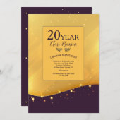 星明かりの同窓会の招待状 招待状 (正面/裏面)