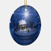 星明かりの地球のクリスマスのオーナメント セラミックオーナメント (右)
