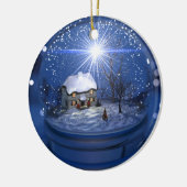 星明かりの地球のクリスマスのオーナメント セラミックオーナメント (左)