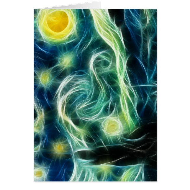 星明かりの夜ゴッホのフラクタルの芸術 (正面)