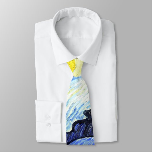 星明かりの夜ゴッホの印象主義のタイ ネクタイ (タイ)