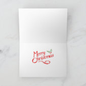 星明かりの夜ジャクソンの正方形のメリークリスマス シーズンカード (内部)